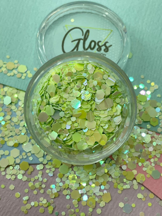 Colita de sirena verde pastel