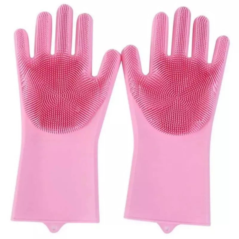 Guantes de silicona para masajes