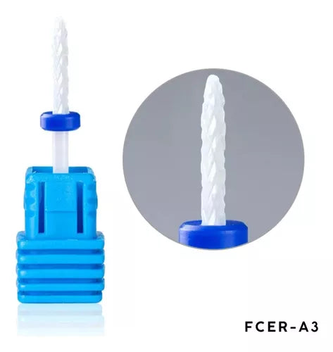 Punta  de céramica para cuticula