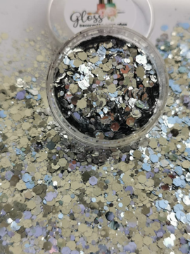 colita de sirena plateada