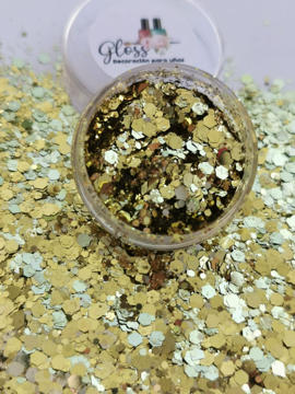 Colita de sirena dorada