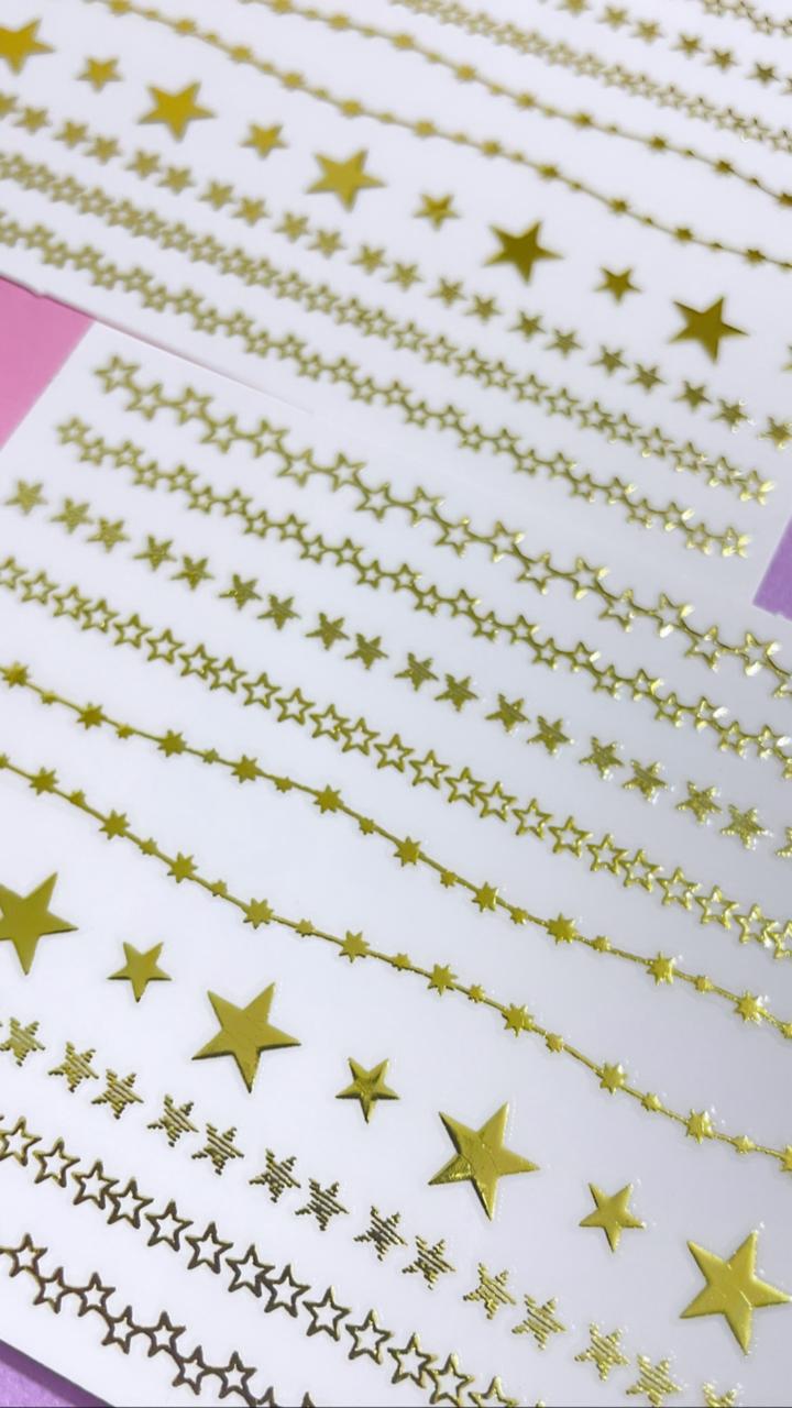 Stcikers estrellas doradas