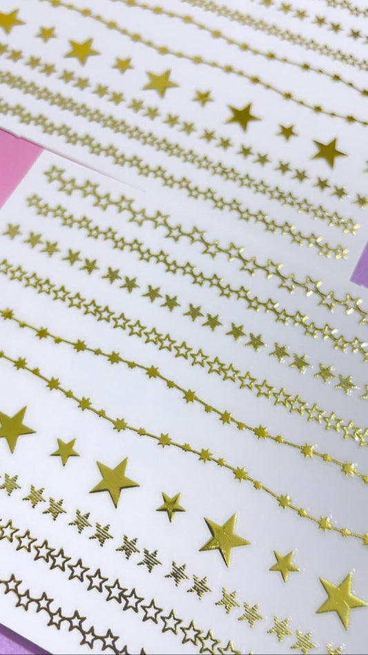 Stcikers estrellas doradas