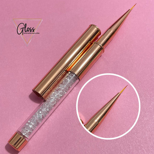 Pincel liner oro rosa